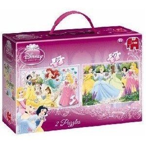 Jumbo 17143 - Disney Princess: Duo Puzzle, 35 + 50 Teile