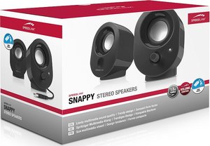 SNAPPY Stereo Speakers, Lautsprecher, schwarz
