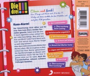 Die drei !!! - Kuss-Alarm!, 1 Audio-CD