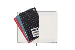 Moleskine 12 Monate Wochen Notizkalender 2024, Pocket/A6, Burgundrot