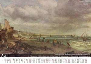 John Constable 2022 - Timokrates Kalender, Tischkalender, Bildkalender - DIN A5 (21 x 15 cm)