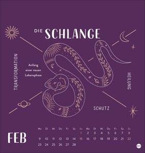 Krafttiere Postkartenkalender 2026