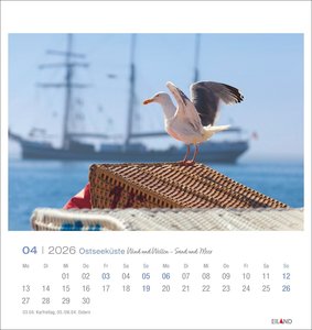 Ostseeküste Postkartenkalender 2026