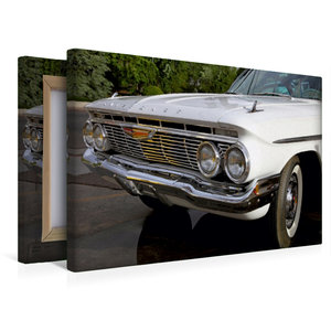 Premium Textil-Leinwand 45 cm x 30 cm quer Chevrolet Impala 1959, Bischof, Kalifornien, USA