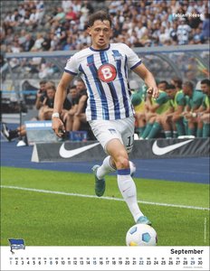 Hertha Posterkalender 2024. Fotokalender mit den Spielern des Hertha BSC. Praktischer Jahres-Wandkalender 2024 für Fußballfans. Hochwertiger Bild-Kalender zum Aufhängen.