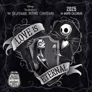 Pyramid – The Nightmare before Christmas 2025 Broschürenkalender, 30x30cm, Kalender für Fans des kultigen Animationsfilm, Monatsübersicht, nachhaltig nur mit Papierumschlag