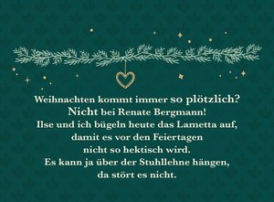 Weihnachten kommt immer so plötzlich!