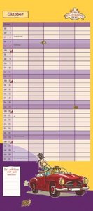 Schule der magischen Tiere Familienkalender 2025 - Wandkalender - Familienplaner mit 5 Spalten - Format 22 x 49,5 cm
