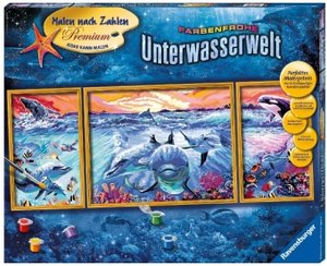 Ravensburger Malen nach Zahlen 28954 - Farbenfrohe Unterwasserwelt – ab 14 Jahren