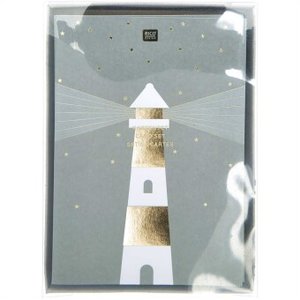 Kartenset Maritim, B6, Leuchtturm FSC MIX