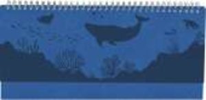 Tisch-Querkalender Nature Line Ocean 2024 - Tisch-Kalender - Büro-Kalender quer 29,7x13,5 cm - 1 Woche 2 Seiten - Umwelt-Kalender - mit Hardcover