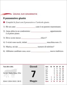 Italienisch Sprachkalender 2026