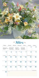 Blumenliebe 2025 – Broschürenkalender – Mit Gedichten – Format 30 x 30 cm
