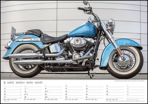 Harleys 2023 - Wand-Kalender - 42x29,7 - Motorrad