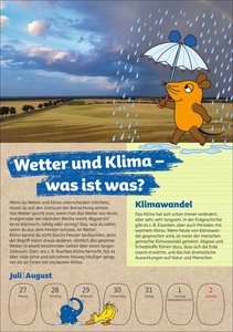 Schütze die Erde mit der Maus Wochenkalender 2026