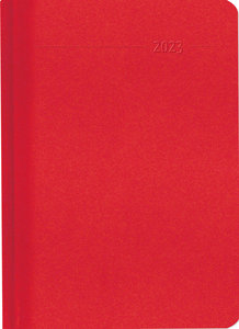 Buchkalender Mini Sydney Red 2023 - Büro-Kalender - Cheftimer 10,7x15,2 cm - 1 Tag 1 Seite - 352 Seiten - Alpha Edition
