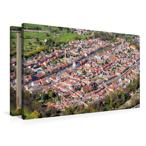 Premium Textil-Leinwand 90 cm x 60 cm quer Stadtzentrum Treuenbrietzen (Luftbild)
