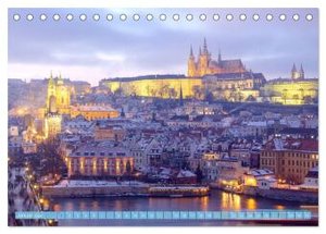 Der Hradschin von Prag (Tischkalender 2024 DIN A5 quer), CALVENDO Monatskalender