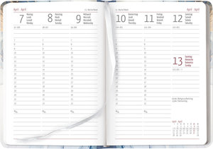 Ladytimer Marble 2025 - Taschenkalender A6 (10,7x15,2 cm) - Weekly - 192 Seiten - Notiz-Buch - Termin-Planer - Alpha Edition