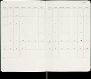 Moleskine 12 Monate Wochen Notizkalender 2025, Large/A5