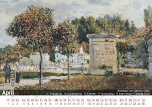 Gemälde des Alfred Sisley 2022 - Timokrates Kalender, Tischkalender, Bildkalender - DIN A5 (21 x 15 cm)