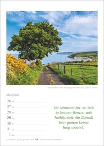 Irische Segenswünsche Wochenkalender 2025