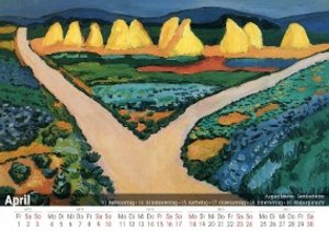 August Macke 2022 - Timokrates Kalender, Tischkalender, Bildkalender - DIN A5 (21 x 15 cm)