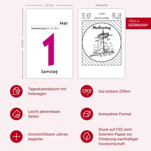 Tagesabreißkalender groß 2026