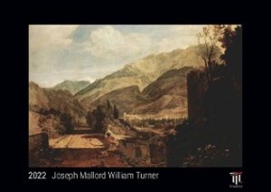 Joseph Mallord William Turner 2022 - Black Edition - Timokrates Kalender, Wandkalender, Bildkalender - DIN A4 (ca. 30 x 21 cm)