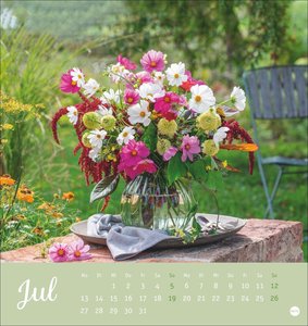 Herzliche Blumengrüße Postkartenkalender 2026