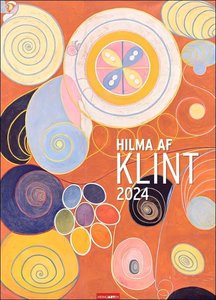 Hilma af Klint Kalender 2024. Kunstkalender im Großformat 49 x 68 cm mit Kunstdrucken der Pionierin der Abstraktion