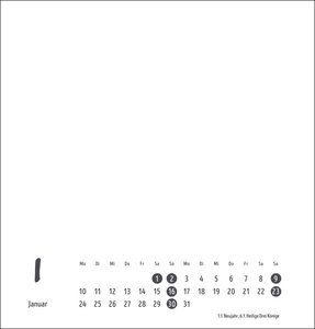 Bastelkalender weiß mittel 2022
