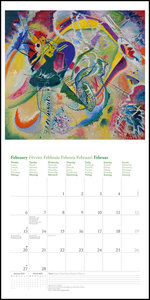 Kandinsky 2023 - Wand-Kalender - Broschüren-Kalender - 30x30 - 30x60 geöffnet - Kunst-Kalender