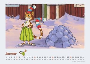 Pettersson & Findus 2025 - Von Sven Nordqvist - Wandkalender für Kinder - Querformat 42 x 29,7 cm