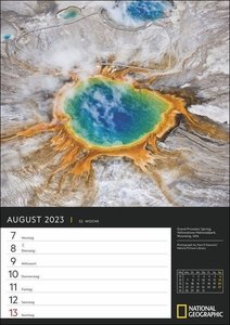 Colourful World National Geographic Wochenplaner 2023