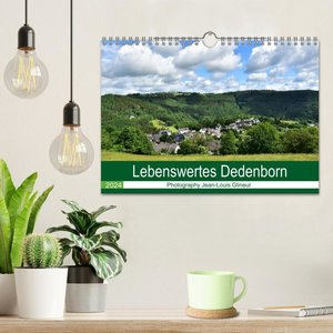 Lebenswertes Dedenborn (Wandkalender 2024 DIN A4 quer), CALVENDO Monatskalender