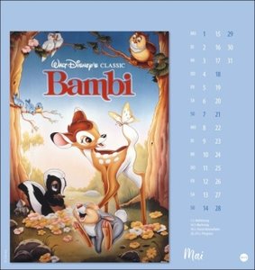 Disney Classic Filmplakate Postkartenkalender 2023. Kleiner Kalender mit Abbildungen der berühmten Filmposter als Postkarten zum Sammeln und Verschicken.