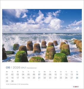 Sylt Impressionen Postkartenkalender 2026