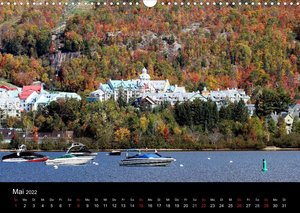 Indianer-Sommer Mont Tremblant Quebec (Wandkalender 2022 DIN A3 quer)
