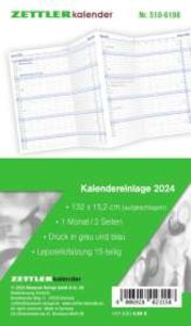 Kalender-Ersatzeinlage 2024 Für Taschenplaner Typ 510