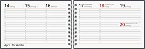 rido/idé 7017107023  Wochenkalender  Taschenkalender  2023  Modell Septimus  2 Seiten = 1 Woche quer  Blattgröße 15,2 x 10,2 cm  Grafik-Einband  blau