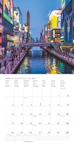 Japan 2024 - Wand-Kalender - Broschüren-Kalender - 30x30 - 30x60 geöffnet - Reise-Kalender
