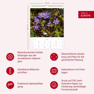 Alpenblumen Kalender 2026