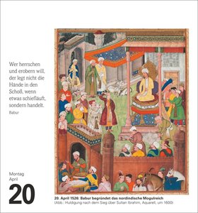 Chronik Tagesabreißkalender 2026 - Kulturkalender - Personen, Ereignisse, Schauplätze