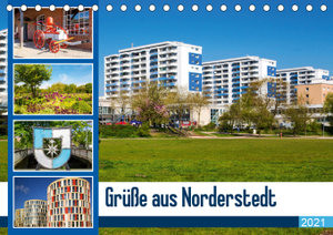 Grüße aus Norderstedt (Tischkalender 2021 DIN A5 quer)