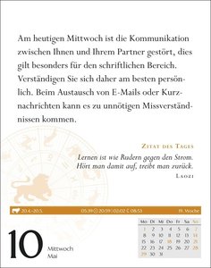 Löwe Sternzeichenkalender 2023: Tagesabreißkalender. Mini-Tischkalender 2023 mit täglichem Horoskop. Kleiner Kalender mit täglichem Blick in die Sterne.