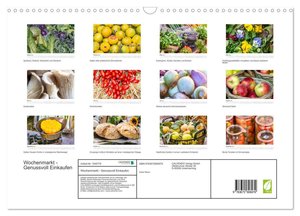 Wochenmarkt - Genussvoll Einkaufen (Wandkalender 2024 DIN A3 quer), CALVENDO Monatskalender
