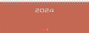 Wochenkalender, Tischkalender, 2024, Modell 772, Karton-Einband, coral