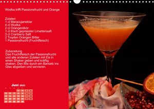 Faszination rote Cocktails (Wandkalender 2023 DIN A3 quer)