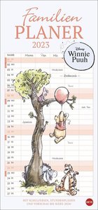 Winnie Puuh Familienplaner 2023. Terminkalender mit Abenteuern von Winnie Puuh und seinen Freunden. Praktischer Wandkalender mit 5 Spalten. Liebevoll illustrierter Wandplaner
